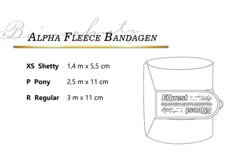 EQuest Bandage Alpha Fleece Regular | 4er Set