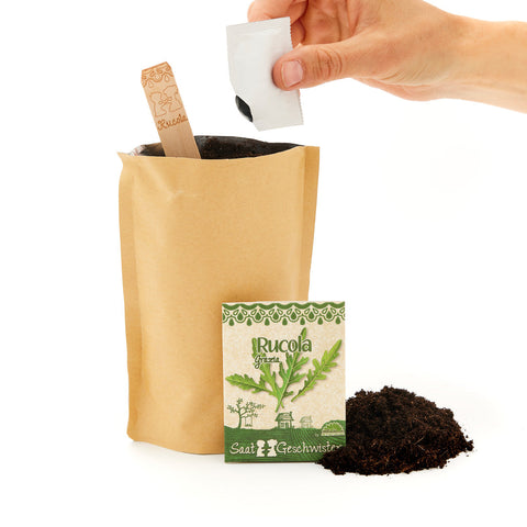 Anzuchtset – Minigarten BIO-Rucola