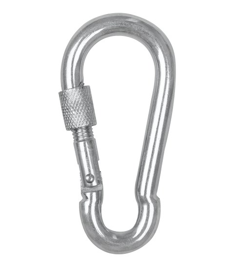 Sicherheits-Karabiner mit Schraubverschluss 9cm