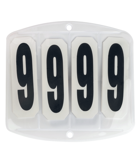 Startnummern für die Schabracke, eckig, mit Klettverschluß