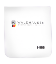 Startnummern Set, oval, mit Gummis