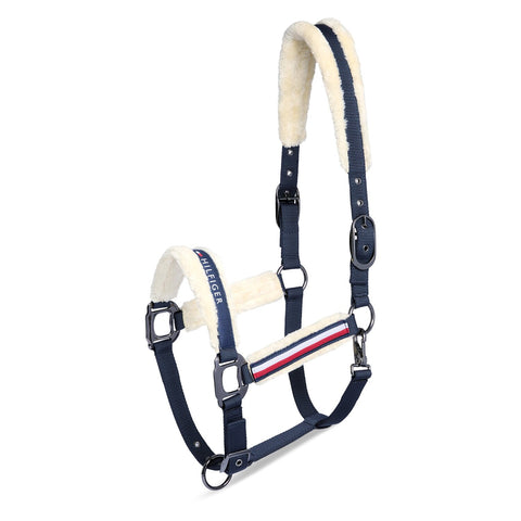 TOMMY HILFIGER EQUESTRIAN Halfter mit Führstrick FauxFur