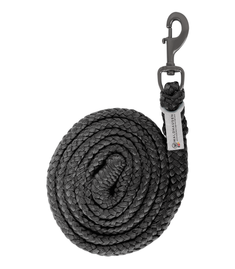 Anbindestrick Plus Karabiner, dunkle Beschläge