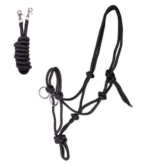 Knotenhalfter mit Zügel