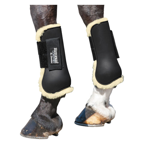 HIPPOPREN COMFORT Lammfell-Gamaschen, vorne