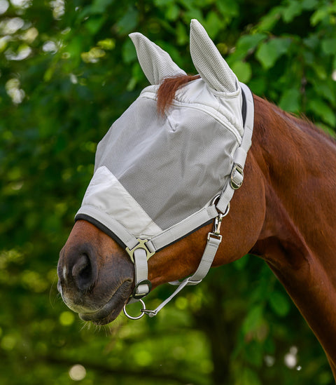 PREMIUM Fliegenmaske mit Halfter