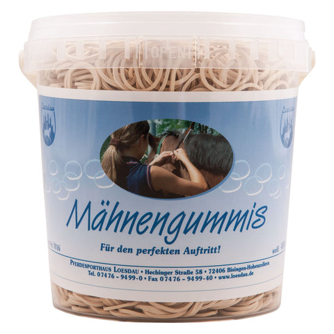 Loesdau Mähnengummis im Eimer