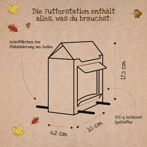 Freiluftbuffet für Igel