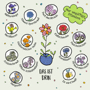 100 lose Blumenmurmeln, unverpackt