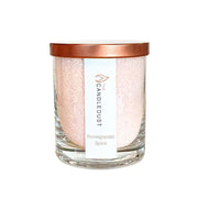 🕯️ The Candledust – Duftkerze Granatapfel & Zerdernholz im Perlmuttglas (160g)