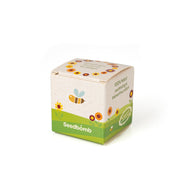 Samenbombe im Verpackungswürfel