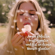Wunscherfüller mit Pusteblumen-Schirmchen