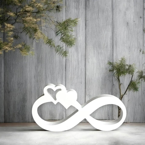 Infinity Deko mit Herz für stilvolle Wohnaccessoires
