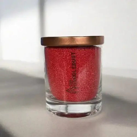 🕯️ Rote Designkerze im Glas (160 g)