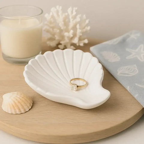 Jakobsmuschel Schmuckschale – Handgemachte Deko mit maritimem Flair