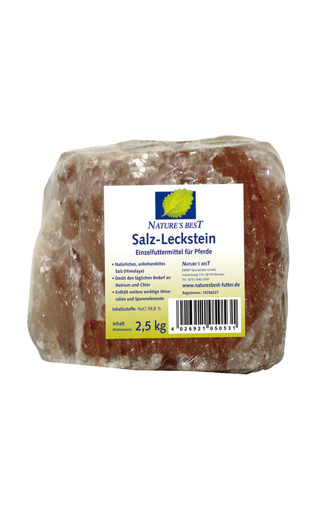 Nature’s Best Mineralfutter Salz-Leckstein 2,5kg